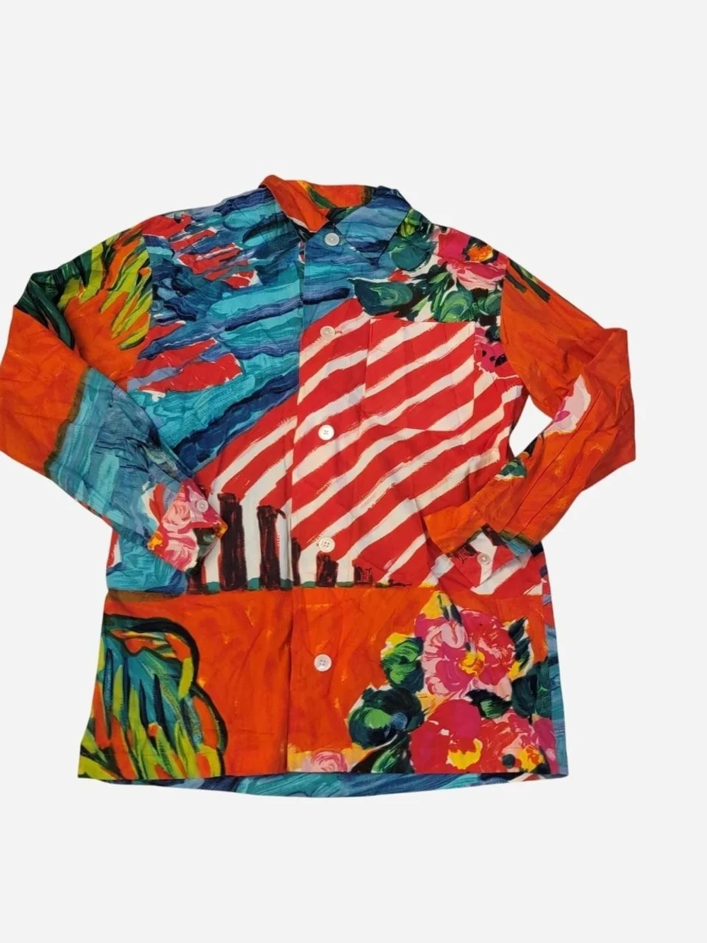 Polo by Ralph Lauren Multicolor Floral & Stripe Button-Down Shirt